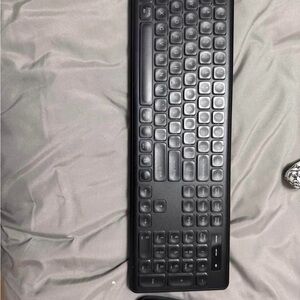 Sleek Black Wireless Keyboard